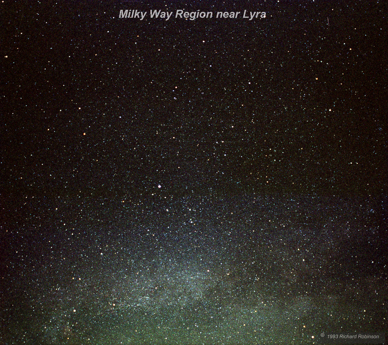 Lyra Region of the Milky Way